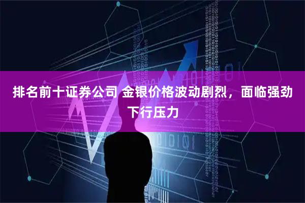 排名前十证券公司 金银价格波动剧烈，面临强劲下行压力