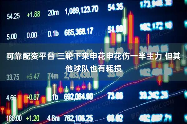 可靠配资平台 三轮下来申花申花伤一半主力 但其他球队也有耗损